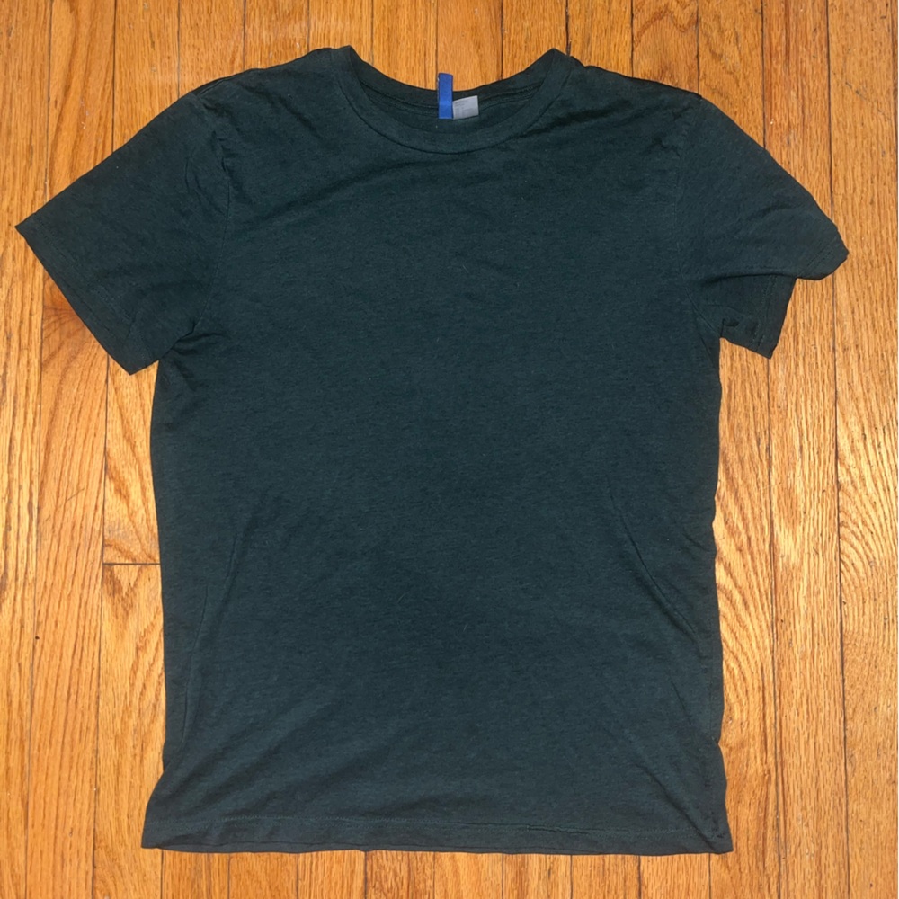 H&M Men's Deep Green Short Sleeve Tee